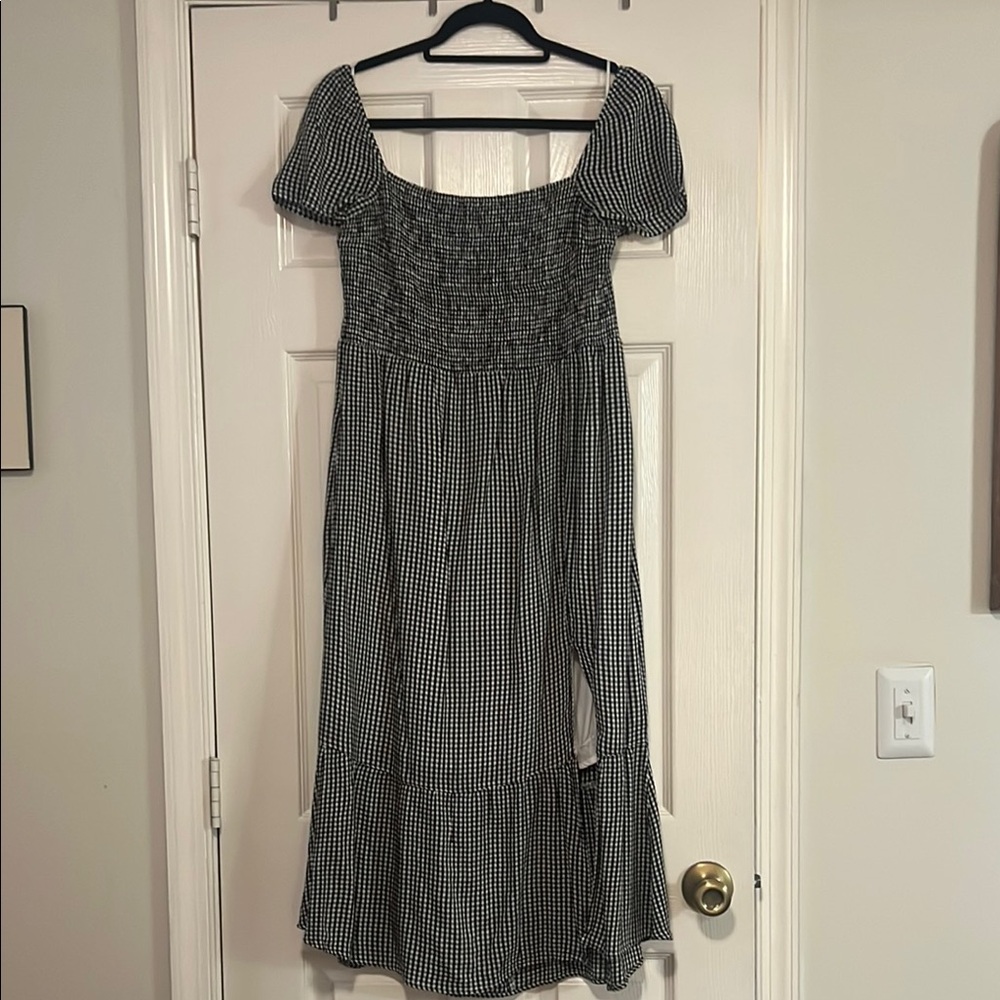 Abercrombie & Fitch Black and White Gingham Dress